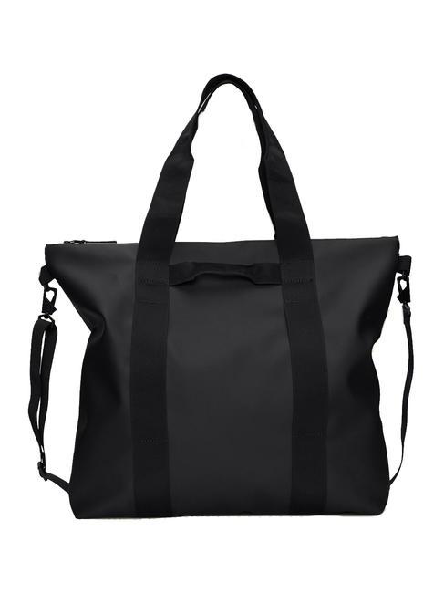 RAINS TOTE BAG Sac étanche noir - Sacs pour Femme