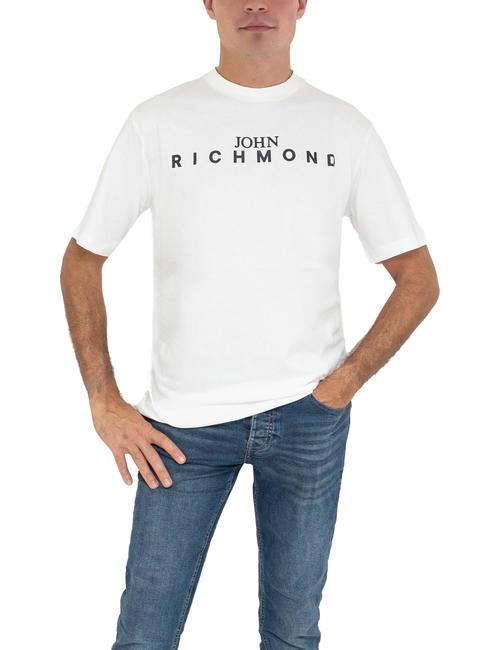 JOHN RICHMOND ELVINS T-shirt basique blanc/noir - T-shirt