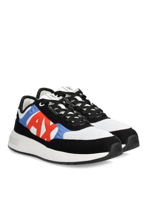 ARMANI EXCHANGE DUSSELDORF Baskets Homme noir+blanc+op.flamme - Chaussures Homme