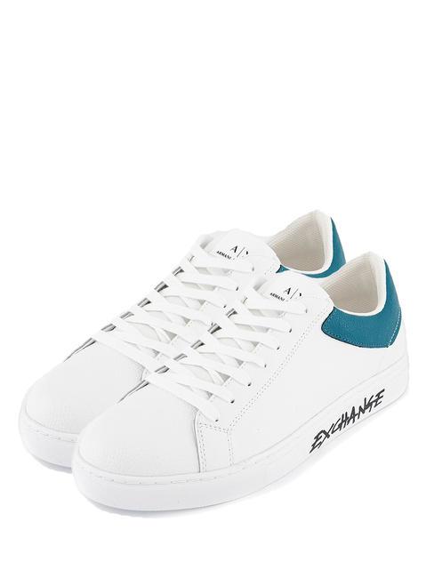ARMANI EXCHANGE Sneaker pelle Baskets blanc optique+laque - Chaussures Femme
