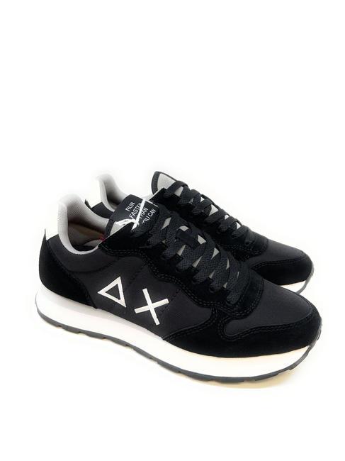 SUN68 TOM SOLID NYLON Baskets en cuir et nylon noir - Chaussures Homme
