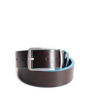 PIQUADRO BLUE SQUARE Ceinture en cuir réversible, peut être raccourcie - Ceintures