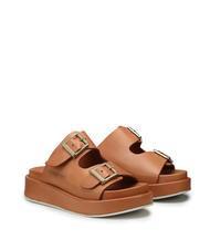 DOCKSTEPS CATALINA Sandale chausson haut en cuir Cognac - Chaussures Femme - 1