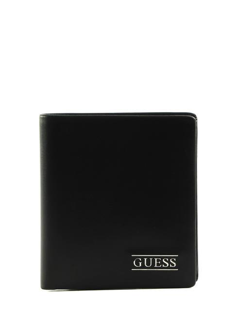 GUESS NEW BOSTON Portefeuille vertical en cuir NOIR - Portefeuilles Homme