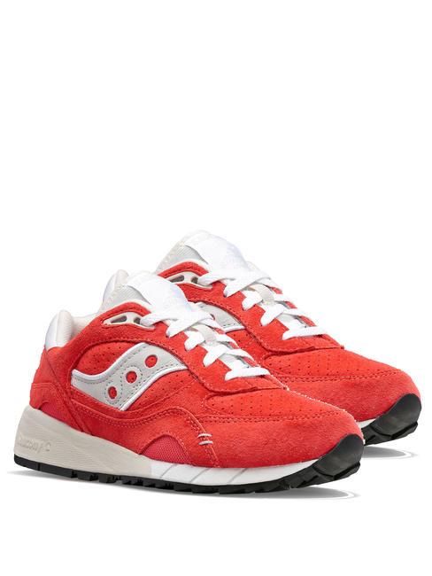 SAUCONY SHADOW 6006 Baskets en daim rouge - Chaussures Homme