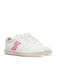 SAUCONY JAZZ COURT Baskets en cuir blanc/rose - Chaussures Homme - 1
