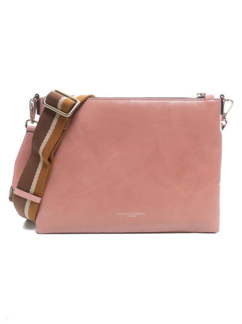 GIANNI CHIARINI CLUTCH Sac avec bandoulière, en cuir aube rose - Sacs pour Femme