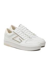 GUESS SILEA Baskets en cuir Blanc Blanc - Chaussures Homme - 1
