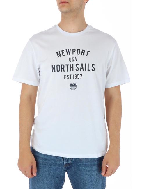 NORTH SAILS NEWPORT USA T-shirt en cotton blanche - T-shirt