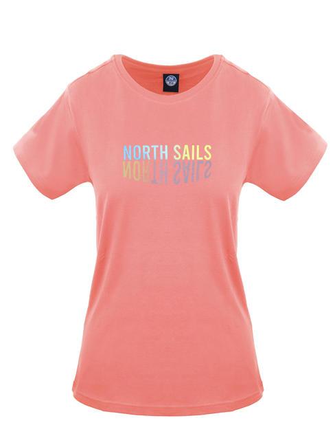 NORTH SAILS LOGO MIRROR T-shirt en cotton Rose - T-shirt