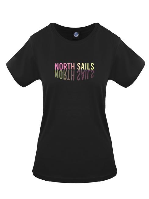 NORTH SAILS LOGO MIRROR T-shirt en cotton noir - T-shirt