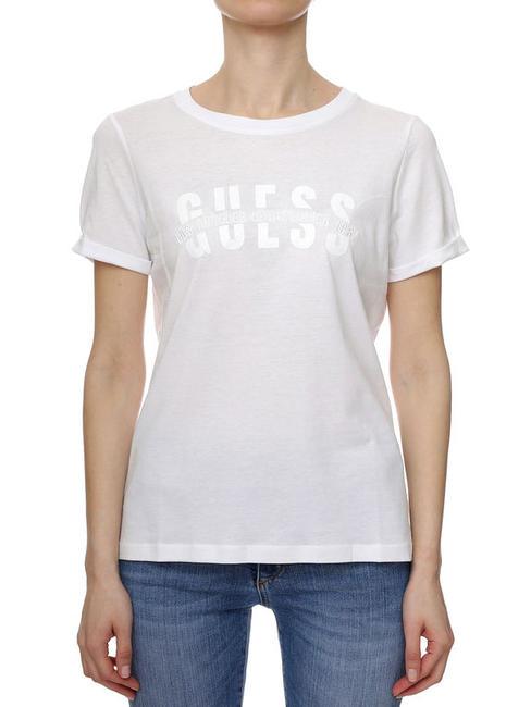 GUESS AGATA T-shirt en cotton blanc pur - T-shirt
