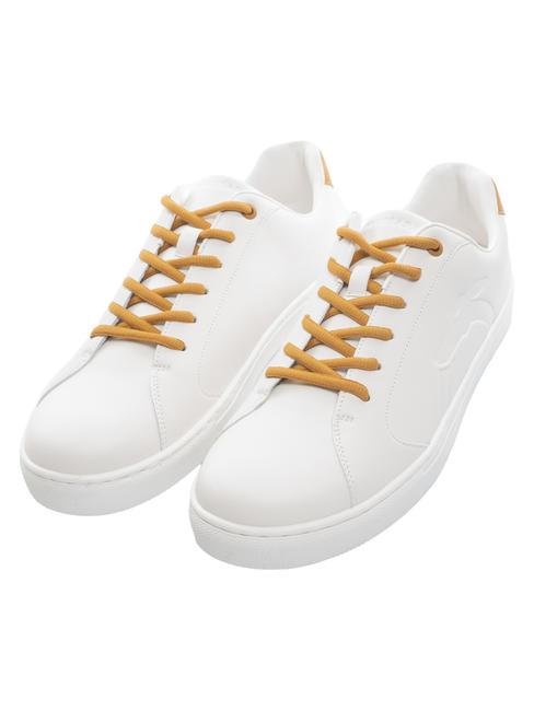 TRUSSARDI ERIS Baskets blanc/noix de pécan/blanc - Chaussures Homme
