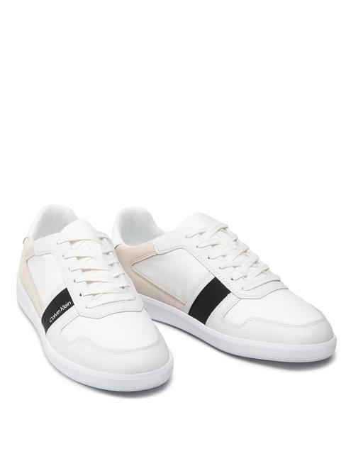 CALVIN KLEIN LOW TOP LACE UP MIX Baskets triple blanc - Chaussures Homme