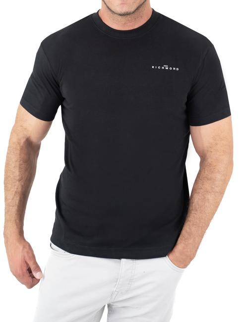 JOHN RICHMOND NEMOL T-shirt en cotton le noir - T-shirt
