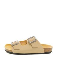 DOCKSTEPS VEGA Tongs en cuir su&eacute;d&eacute; taupe - Chaussures Homme - 1