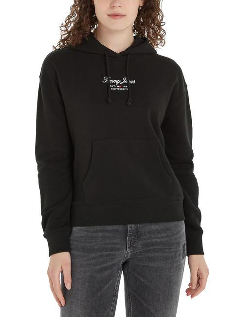 TOMMY HILFIGER TJ  ESSENTIAL LOGO 2+ Sweatshirt à capuche NOIR - Sweat-shirts pour femmes