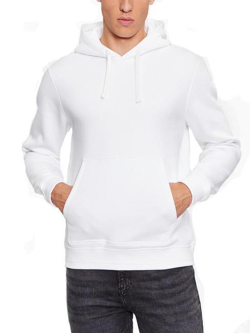 GUESS CHRISTIAN Sweatshirt à capuche blanc pur - Pulls molletonnés
