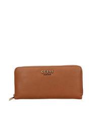 GUESS LAUREL Large Portefeuille zipp&eacute; COGNAC - Portefeuilles Femme - 1