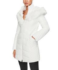 GUESS NEW OXANA Doudoune &agrave; capuche blanc pur - Vestes pour femmes - 1