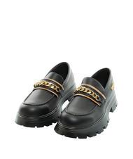 ALVIERO MARTINI PRIMA CLASSE GEO CLASSIC Mocassin plateforme avec cha&icirc;ne Noir - Chaussures Femme - 1