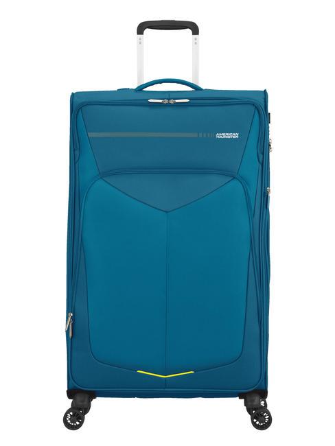 AMERICAN TOURISTER SUMMERFUNK Chariot de grande taille, extensible sarcelle - Valises Semi-rigides