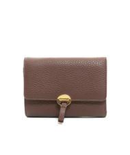 COCCINELLE DOT Petit portefeuille en cuir textur&eacute; caroube - Portefeuilles Femme - 1