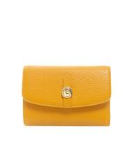 COCCINELLE DORA Petit portefeuille en cuir textur&eacute; r&eacute;sine - Portefeuilles Femme - 1
