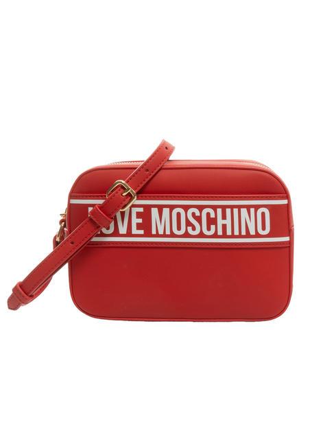 LOVE MOSCHINO PRINT BAG Sac bandoulière pour appareil photo rouge - Sacs pour Femme