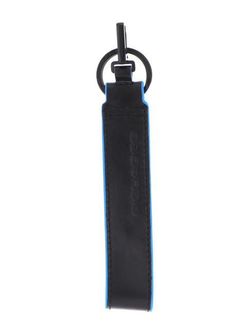 PIQUADRO B2 REVAMP Porte-clés en cuir avec mousqueton Noir - Porte-clés