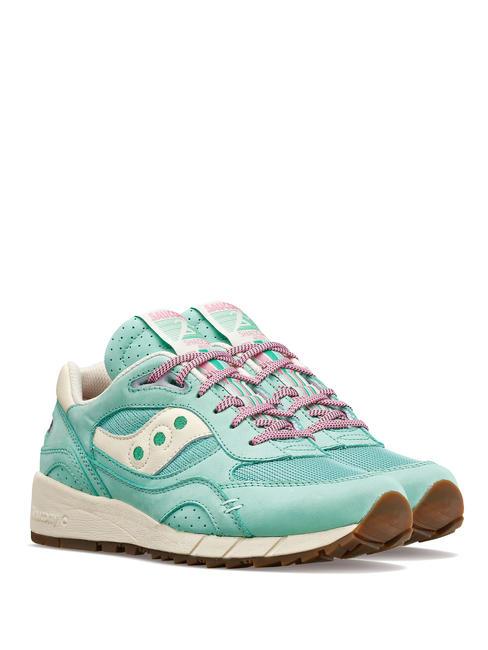 SAUCONY SHADOW 6000 Baskets turquoise/blanc - Chaussures unisexe