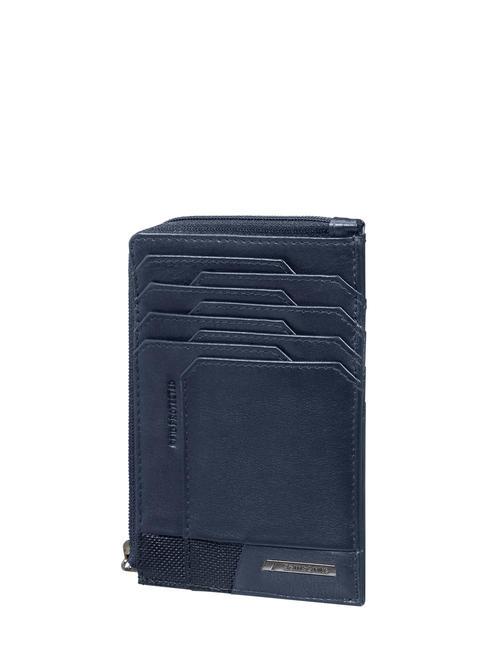 SAMSONITE PRO-DLX 6 Porte-cartes / porte-monnaie en cuir nuit bleue - Portefeuilles Homme