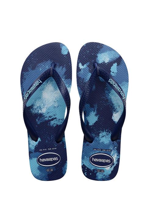 HAVAIANAS tongs TOP CAMU navyblu - Chaussures Homme