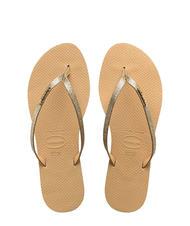HAVAIANAS YOU GLITTER Tongs d'or - Chaussures Femme - 1