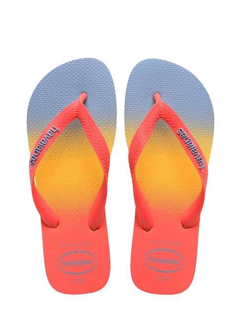 HAVAIANAS TOP FASHION Tongs jaune d'or - Chaussures Femme