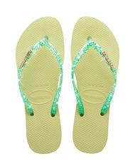 HAVAIANAS SLIM GLITTER FLOURISH Tongs en caoutchouc - Chaussures Femme