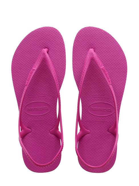 HAVAIANAS SUNNY II Tongs à brides gomme de rose - Chaussures Femme