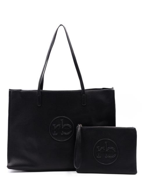ROCCOBAROCCO OLIVIA Grand sac shopping avec pochette noir - Sacs pour Femme