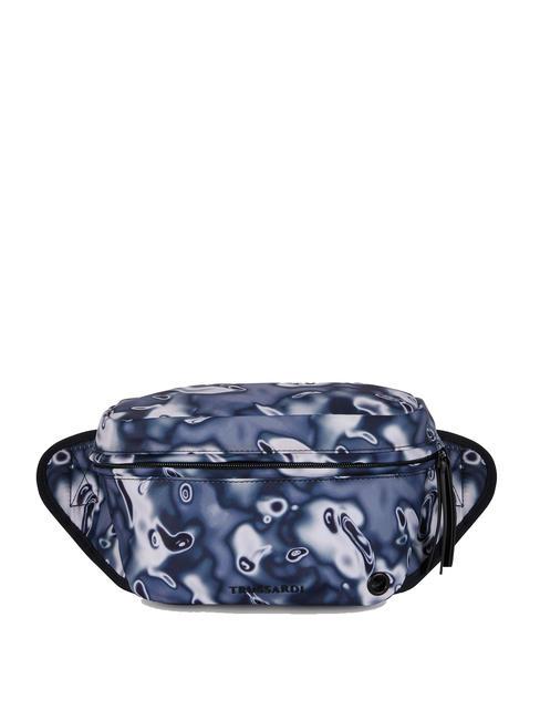 TRUSSARDI EVIN Pochette en nylon fan.heatmap bleu - Sacs banane