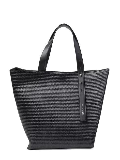 TRUSSARDI ORGANIC Cabas épaule NOIR - Sacs pour Femme