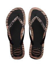 HAVAIANAS SLIM ANIMALS Tongs NOIR - Chaussures Femme - 1