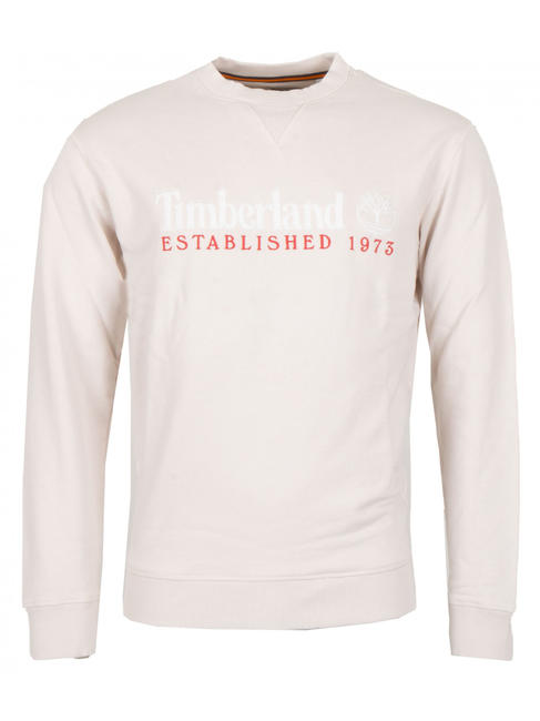 TIMBERLAND EST 1973 Sweat-shirt sable blanc - Pulls molletonnés