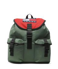 TOMMY HILFIGER HERITAGE Sac &agrave; dos en tissu vert urbain - Sacs &agrave; dos pour ordinateur portable - 1