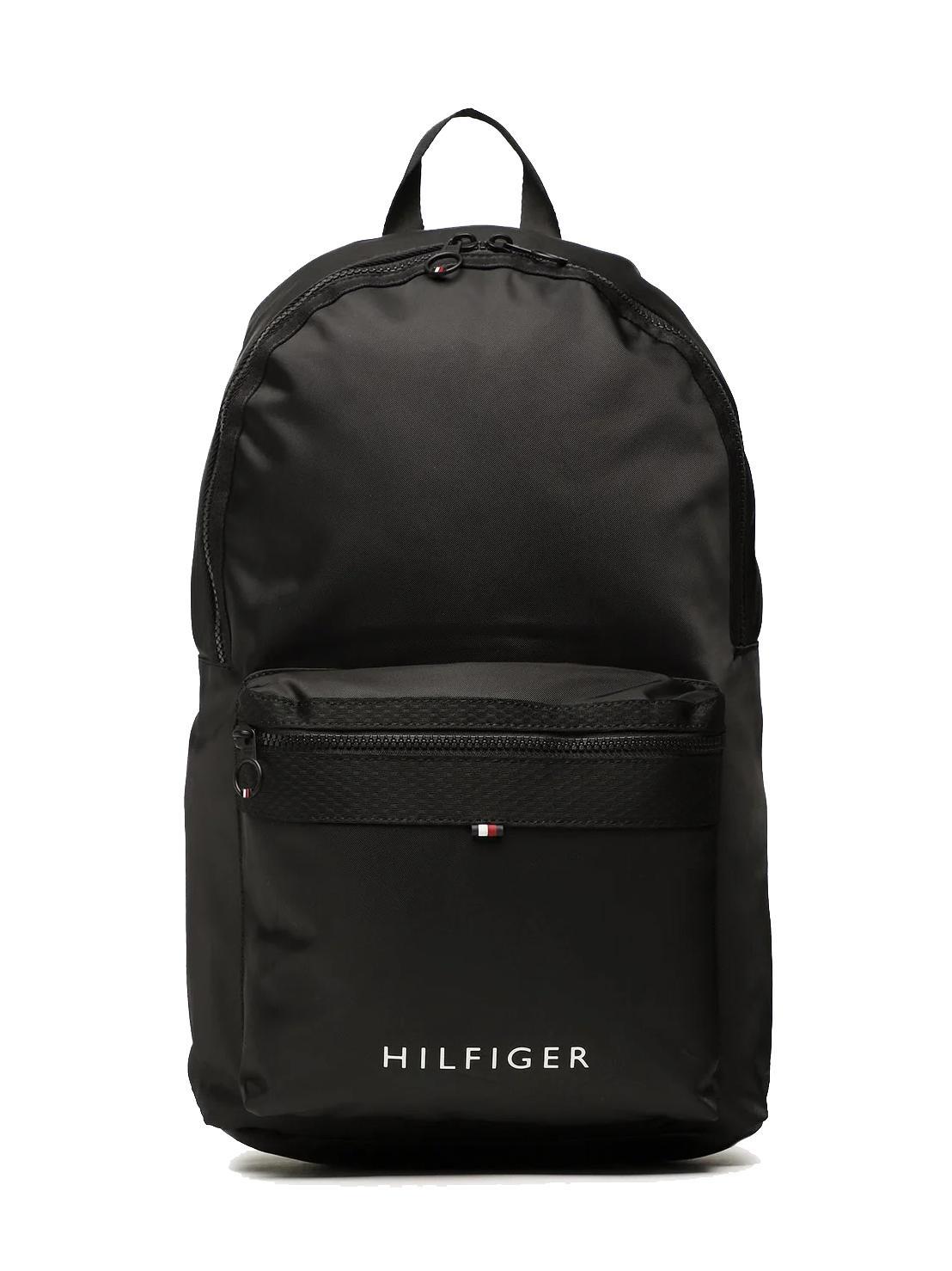 Tommy Hilfiger Skyline Sac A Dos En Tissu Technique Le Noir Achetez A Prix Outlet