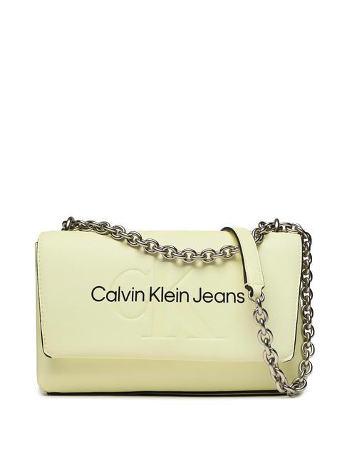 CALVIN KLEIN SCULPTED MONO Sac transformable à rabat sorbet - Sacs pour Femme