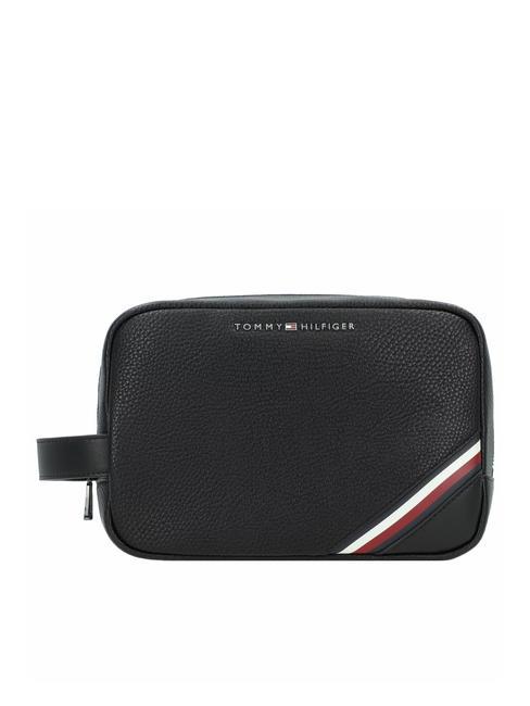 TOMMY HILFIGER TH CENTRAL WASHBAG Trousse de beauté avec dragonne le noir - Trousses