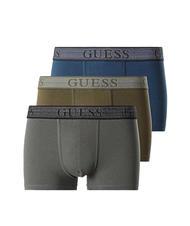 GUESS JOE Lot de 3 boxers bleu olive et gris - Slip homme - 1