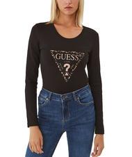 GUESS LEO TRIANGLE T-shirt avec clous jetbla - T-shirt - 1