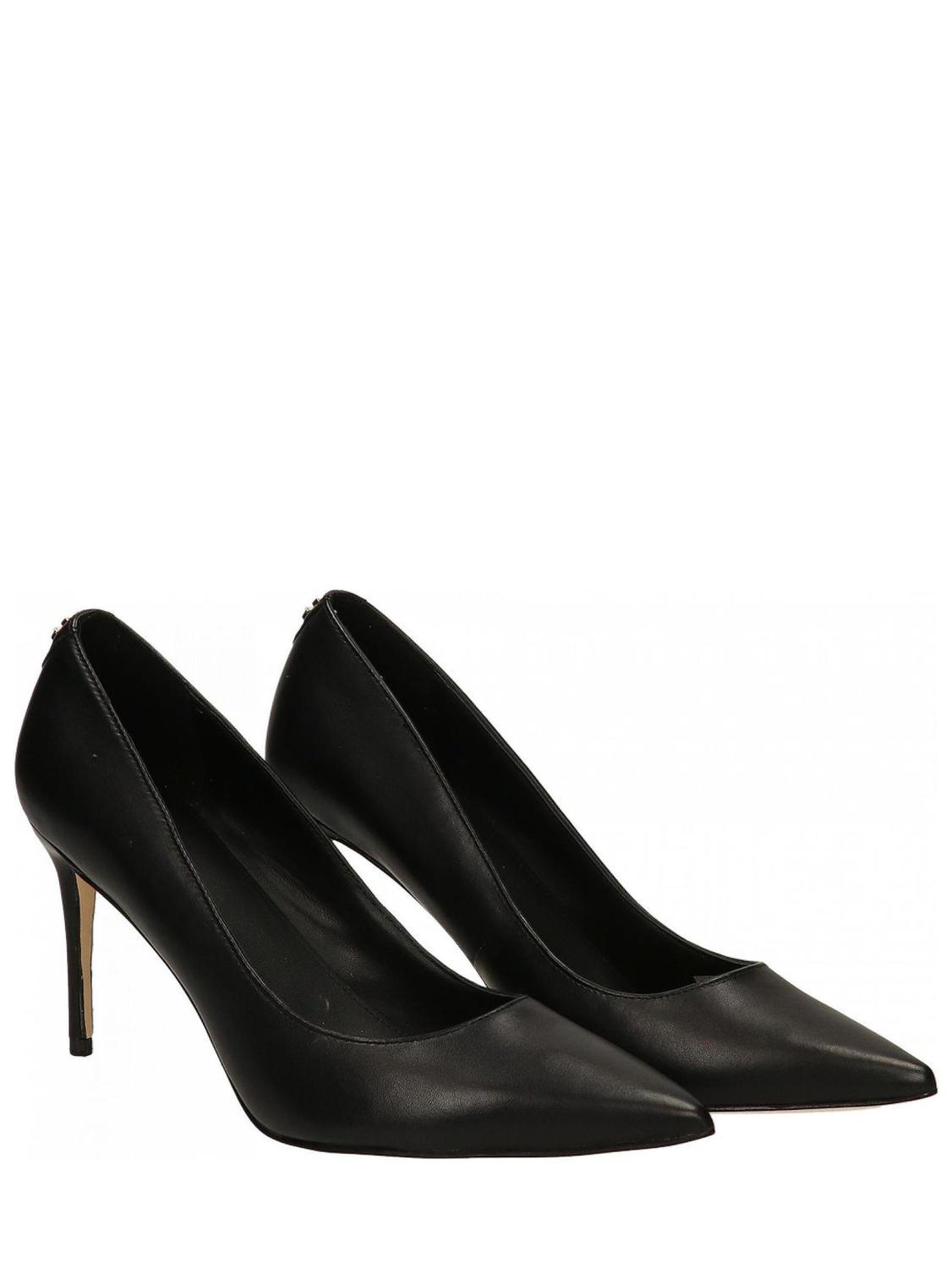 Guess Rica Escarpins En Cuir Noir1 Achetez Prix Outlet