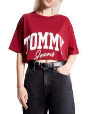 TOMMY HILFIGER TOMMY JEANS New Varsity T-shirt en cotton rouge - T-shirt - 1
